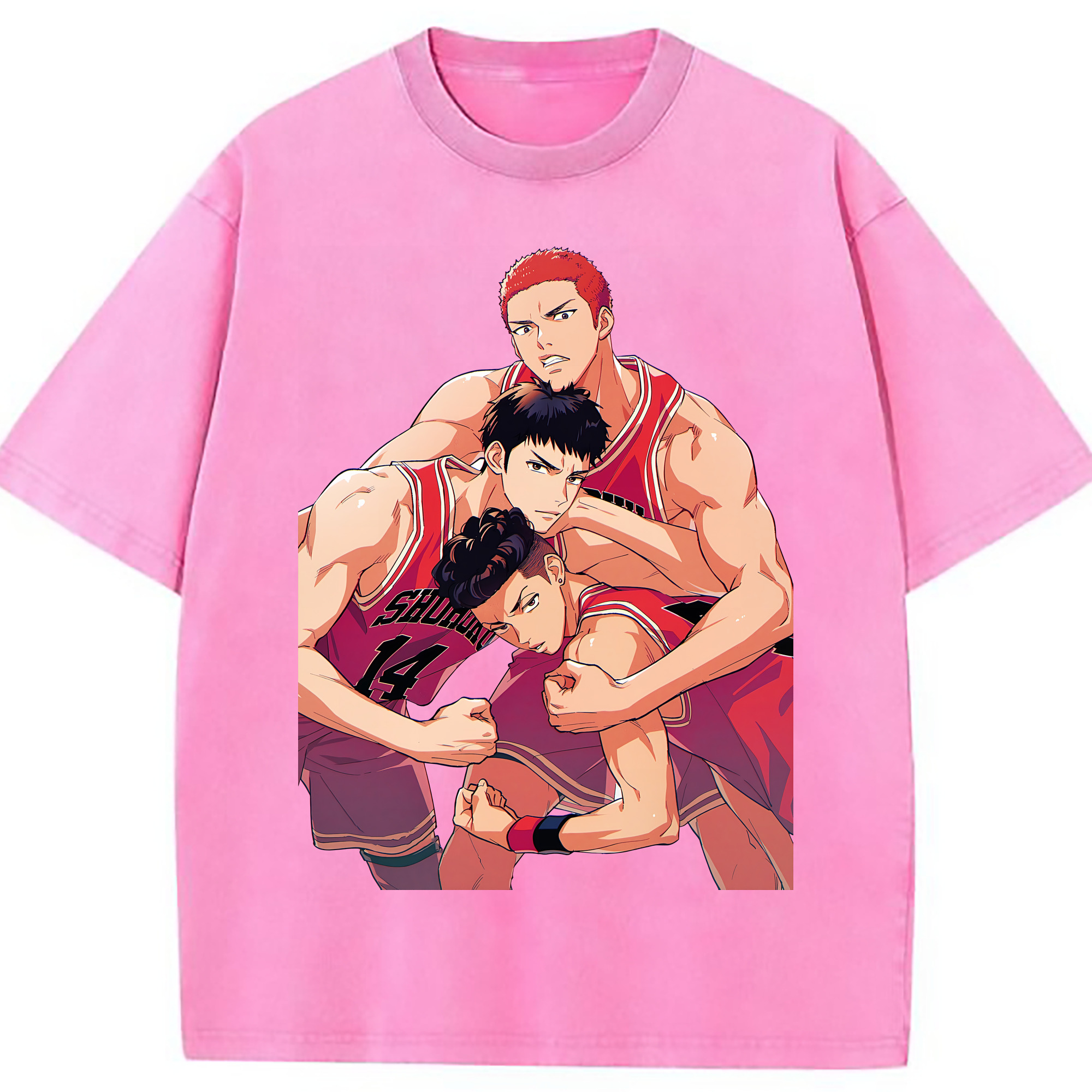 （画像用） SLAM DUNK／スラムダンク 綿100% ヴィンテージ風 半袖Tシャツ（フロントプリント）